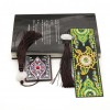 Fantastic Flower Leather Tassel Bookmark