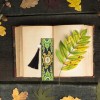 Fantastic Flower Leather Tassel Bookmark