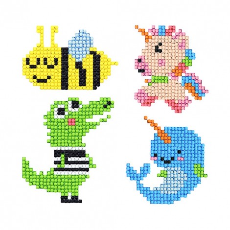 DIY Stickers - 4Pcs Small Animals