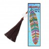 Feather Leather Bookmark Tassel Marker