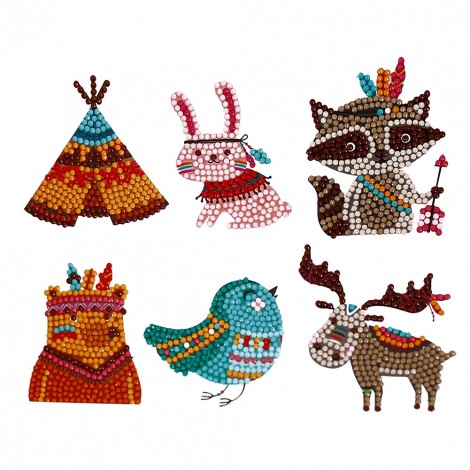 DIY Stickers - 6Pcs Makino And Asuka