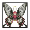 Butterfly Doll - 14CT Stamped Cross Stitch - 21x20cm