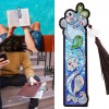 Exquisite Leather Tassel Bookmarks