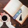 Exquisite Leather Tassel Bookmarks