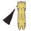 Cat Tassel Leather Bookmark