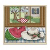 Summer Outside The Window - 14CT Stamped Cross Stitch - 21x20cm