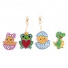 4pcs Small Animals Key Chain