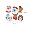 DIY Stickers - 6Pcs Santa And Snowman