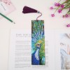 Peafowl Leather Tassel Bookmark