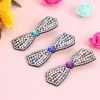 3pcs Butterfly Hair Clip Crystal Bowknot Barrettes