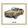 Vehicle - 14CT Stamped Cross Stitch - 16x14cm
