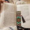 Leather Tassel Bookmark Creative