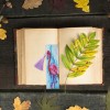 Leather Bookmark Tassel Bird Book