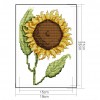 Girasol Sunflower - 14CT Stamped Cross Stitch - 27x19cm