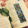 Mandala Leather Tassel Bookmark