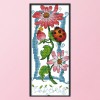 Flower language - 14CT Stamped Cross Stitch - 14*30cm