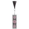 Colorful Flower Leather Tassel Bookmark