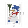 Little Snowman - 14CT Stamped Cross Stitch - 19x14cm