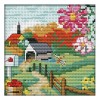 Autumn - 14CT Stamped Cross Stitch - 16*16cm