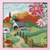 Autumn - 14CT Stamped Cross Stitch - 16*16cm
