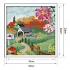 Autumn - 14CT Stamped Cross Stitch - 16*16cm