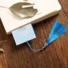 Christmas Trees Leather Tassel Bookmark