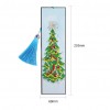 Christmas Trees Leather Tassel Bookmark