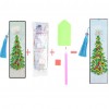 Christmas Trees Leather Tassel Bookmark