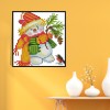 Christmas snowman - 14CT Stamped Cross Stitch - 15*14cm