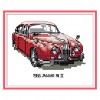 Vehicle - 14CT Stamped Cross Stitch - 16x14cm