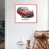 Vehicle - 14CT Stamped Cross Stitch - 16x14cm