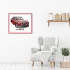Vehicle - 14CT Stamped Cross Stitch - 16x14cm