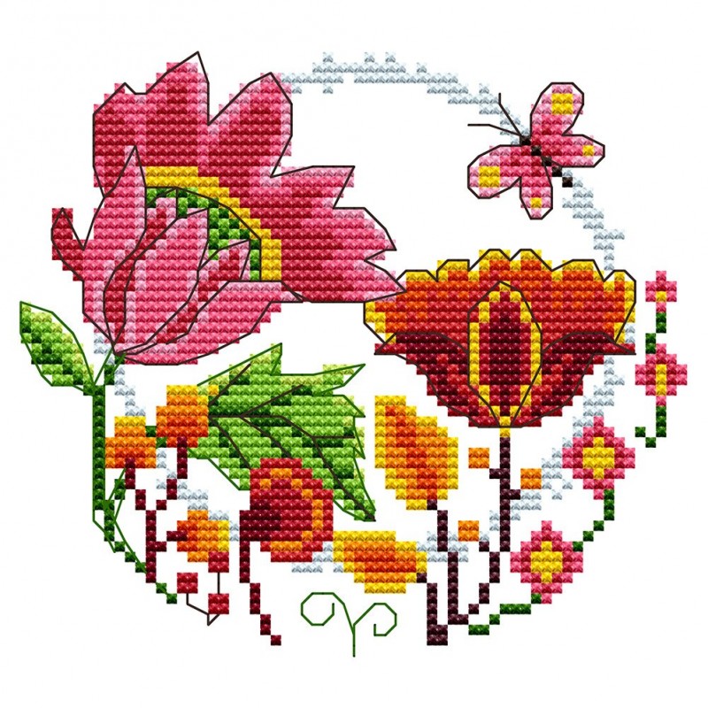 Flowers - 14CT Stamp...