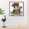 December Bear - 14CT Stamped Cross Stitch - 21*21cm