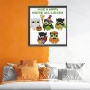 Funny halloween - 14CT Stamped Cross Stitch - 25*25cm