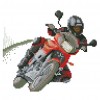 Racing motorcycle - 14CT Stamped Cross Stitch - 22*19cm