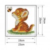 DIY Needlework 11CT Art Stamped Canvas Kit Cross Stitch (D384 Small Tiger)
