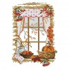 Autumn Scenery DIY Embroidery Stamped Cross Stitch Kits 14CT Print (F848)