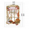 Autumn Scenery DIY Embroidery Stamped Cross Stitch Kits 14CT Print (F848)