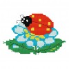 Ladybug - 14CT Stamped Cross Stitch - 20x15cm