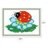 Ladybug - 14CT Stamped Cross Stitch - 20x15cm