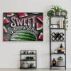 DIY Full Drill Round Rhinestone Painting Kit Watermelon Letter Decoration