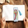 Christmas Model Leather Tassel Bookmark