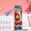 Santa Claus Leather Tassel Bookmark
