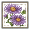 12 Months Flower DIY Cross Stitch 11CT Printed Embroidery (H431 September)
