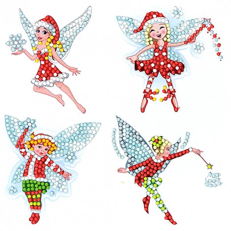 DIY Stickers - 4Pcs Little Angel