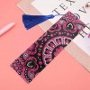 Mandala Special Shape Creative Leather Tassel Bookmark