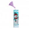 Snowman Leather Tassel Bookmark