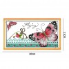 Butterfly - 14CT Stamped Cross Stitch - 20x11cm