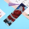 Santa Claus Leather Tassel Bookmark